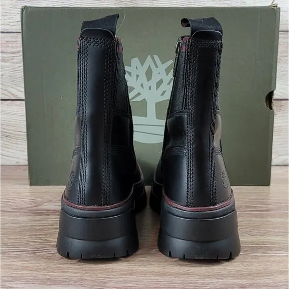 NEW Timberland Malynn Chelsea Chunky Boots‎ Women's Size 7 Waterproof Biker Moto