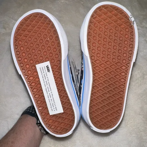 New Toddler Glow in the dark Vans SK8 Hi Zip Cosmic Zoo shoes