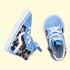 New Toddler Glow in the dark Vans SK8 Hi Zip Cosmic Zoo shoes