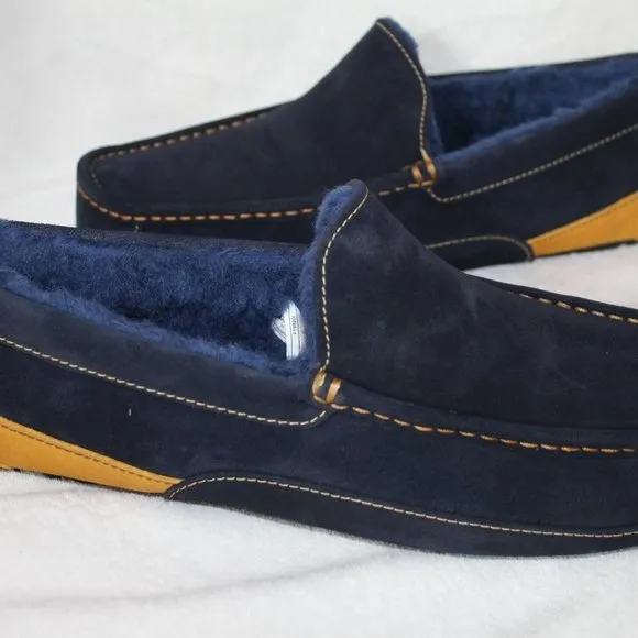 NEW UGG ASCOT Suede Shearling‎ Slippers