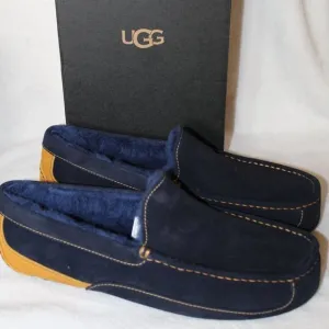 NEW UGG ASCOT Suede Shearling‎ Slippers
