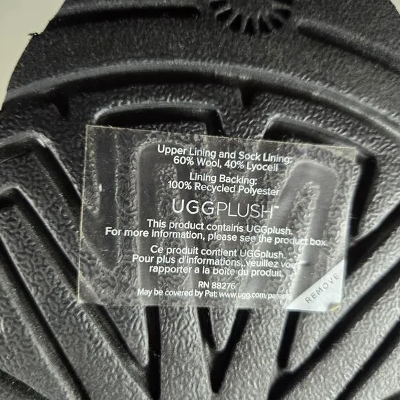 NEW UGG Classic Mini Mirror Ball Womens Size 6 Slip On Shoes Boots Black