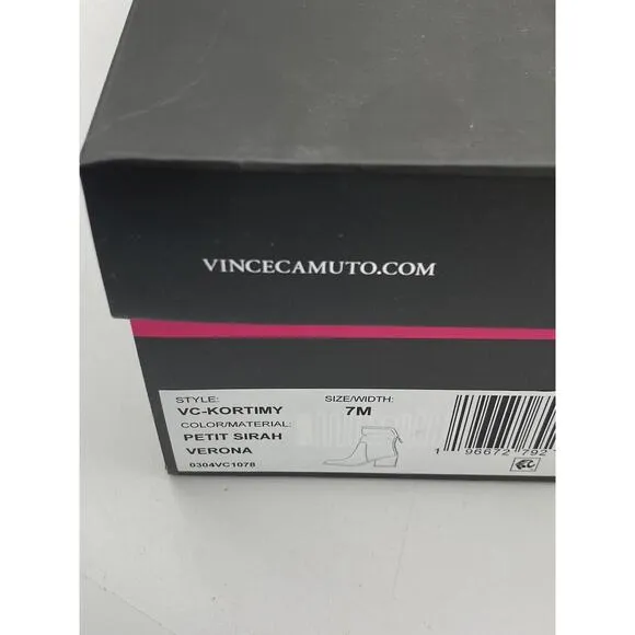 New Vince Camuto‎ Kortimy Water Repellant Suede Mid Shaft Boots Syrah Purple 7M