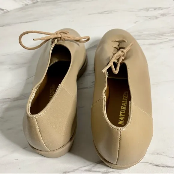 NEW Vintage Naturalizer Leather Round Toe Lace Up Oxford Flat Brogues Shoes SZ 8