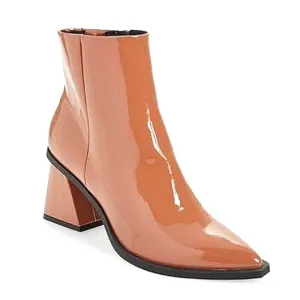 New w/o Box BP Loren Vegan Patent Leather Pointy-Toe Ankle Dress Booties Size 10