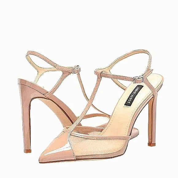 New w/o Box Nine West Terrah 3  T-Strap Stiletto Dress Heels Size 8.5