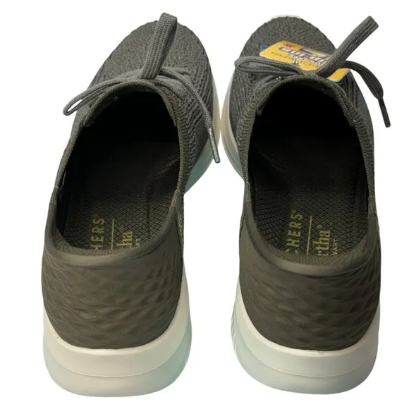 NEW Womens SKECHERS MARTHA STEWART‎ SLIP-INS: ULTRA FLEX 3.0 Olive KNIT Shoes