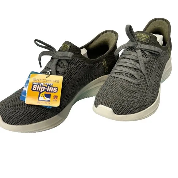 NEW Womens SKECHERS MARTHA STEWART‎ SLIP-INS: ULTRA FLEX 3.0 Olive KNIT Shoes