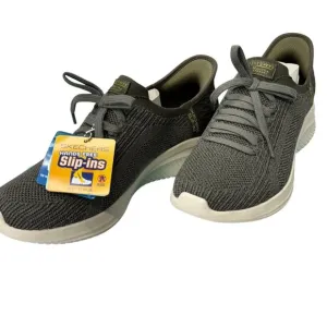 NEW Womens SKECHERS MARTHA STEWART‎ SLIP-INS: ULTRA FLEX 3.0 Olive KNIT Shoes