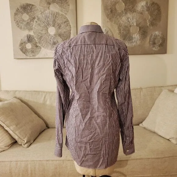 NEW! BOSS x Nordstrom 'Isaac' Slim Fit Check Dress Shirt - size 15.5