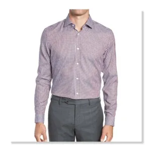 NEW! BOSS x Nordstrom 'Isaac' Slim Fit Check Dress Shirt - size 15.5