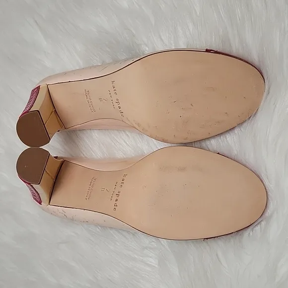 New,Kate Spade Laura deep pink  women's size 7 heel pumps