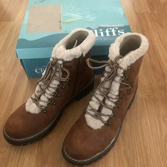 NIB CLIFFS BY WHITE MOUNTAIN Major Way C32893-303 Tobacco/Fabric
