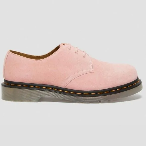 🩵NIB Dr. Martens Chalk Pink Iced Suede 1461 Unisex Oxford Shoes Size 8