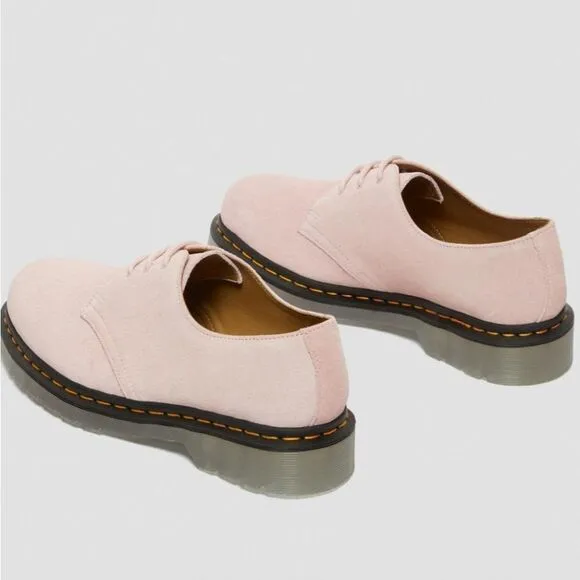 🩵NIB Dr. Martens Chalk Pink Iced Suede 1461 Unisex Oxford Shoes Size 8