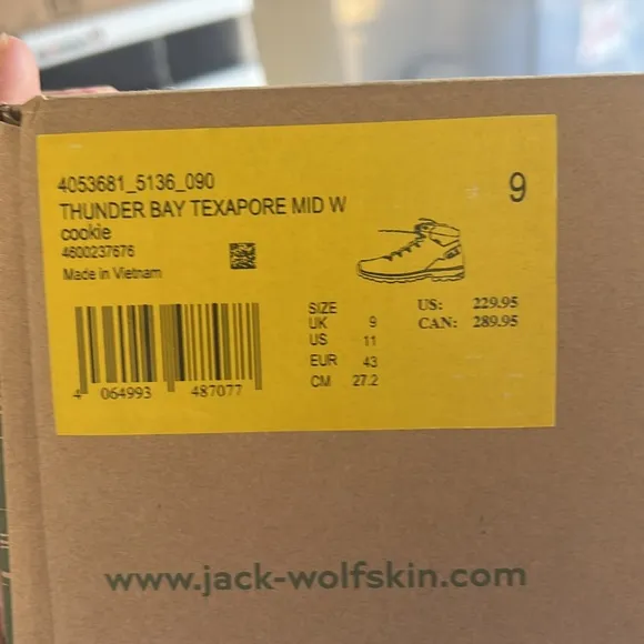 NIB Jack Wolfskin Women's Size 11 Thunder Bay Texapore Mid Boots 🔥🔥