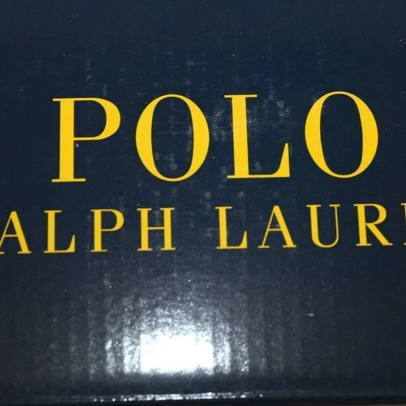 NIB POLO RALPH LAUREN‎ MEN'S SLIP ON SLIPPERS BLACK