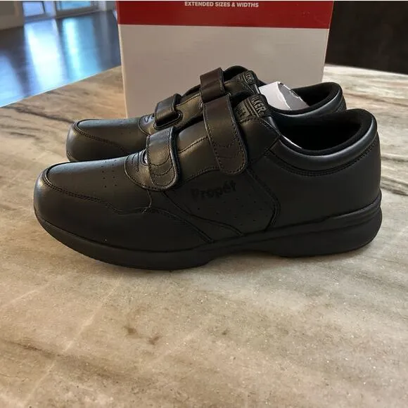 NIB Propet Lifewalker Strap Sneaker – Black, Men's 11.5 M(D)