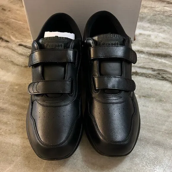 NIB Propet Lifewalker Strap Sneaker – Black, Men's 11.5 M(D)