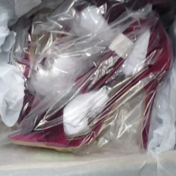 NIB Red Velvet Open Toe Ankle Bow Strap Stiletto Sandal  Holiday Pumps