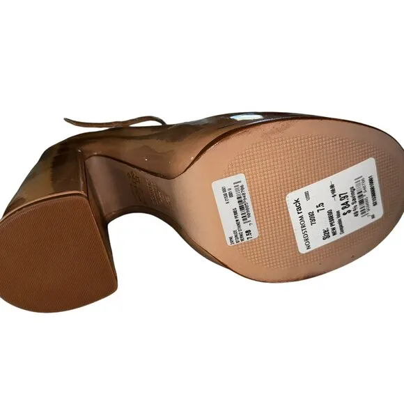NIB SCHUTZ Zayne Patent Pumps in Nude Size 7.5