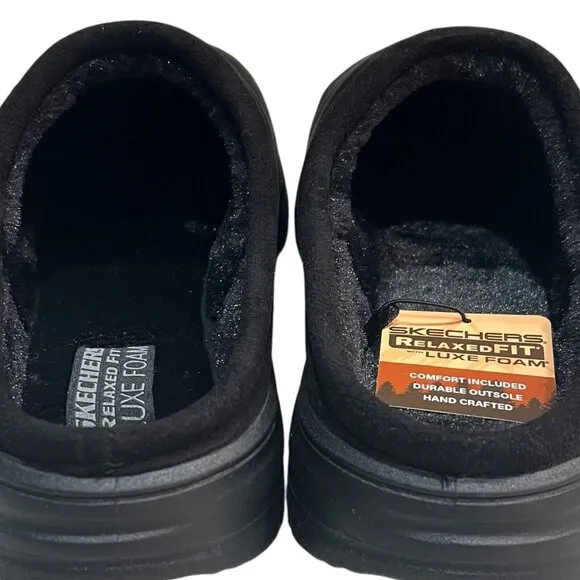 NIB Skechers Murette Garvanza Slippers Men's 12 Relaxed Fit Luxe Foam Slip On