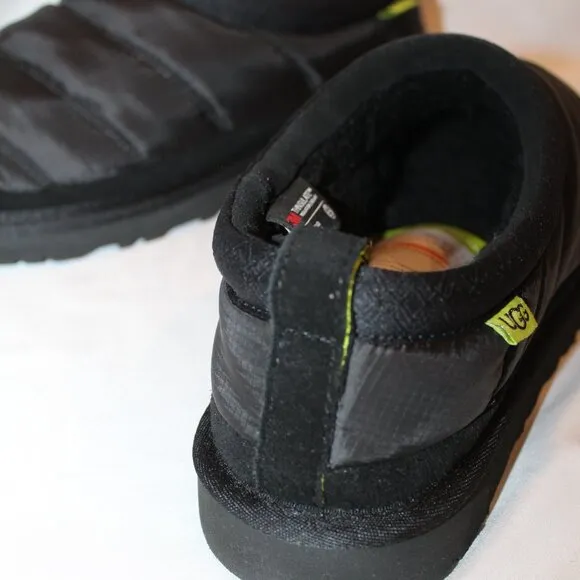 NIB‎ UGG MEN'S LTA PUFFER TASMAN SLIPPERS BLACK