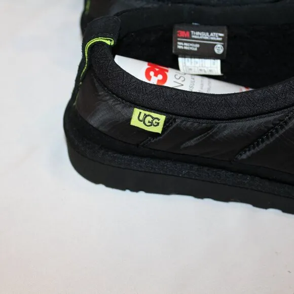 NIB‎ UGG MEN'S LTA PUFFER TASMAN SLIPPERS BLACK