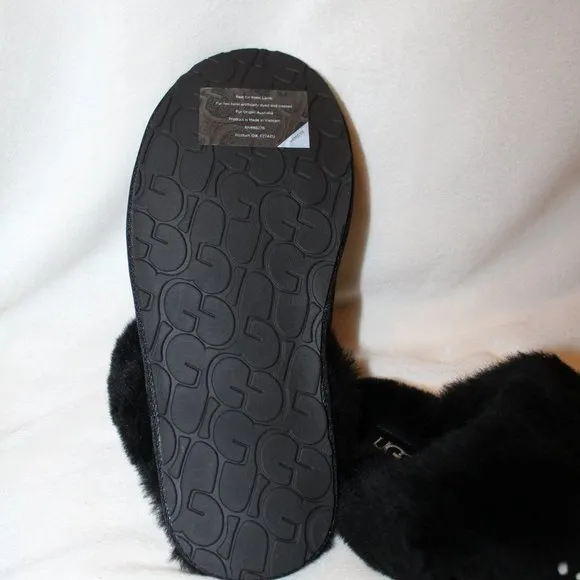 NIB UGG SCUFFETTE WOMEN'S HEART VALENTINE'S SUEDE SHEARLING‎ LINED SLIPPERS