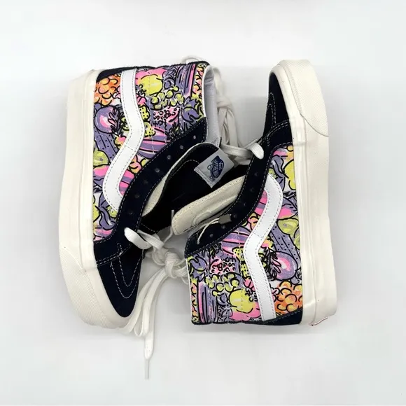NIB Vans Anaheim Factory Veggies Print SK8-Hi 38 DX Skate Shoes Sneakers M4.5 W6