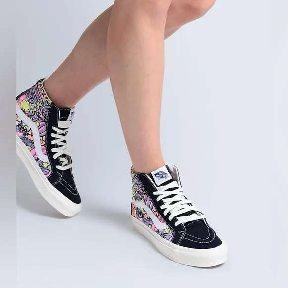 NIB Vans Anaheim Factory Veggies Print SK8-Hi 38 DX Skate Shoes Sneakers M4.5 W6