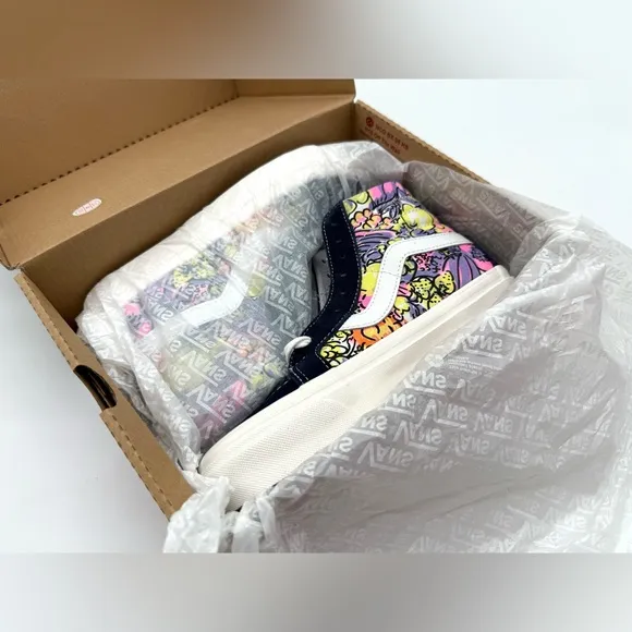 NIB Vans Anaheim Factory Veggies Print SK8-Hi 38 DX Skate Shoes Sneakers M4.5 W6