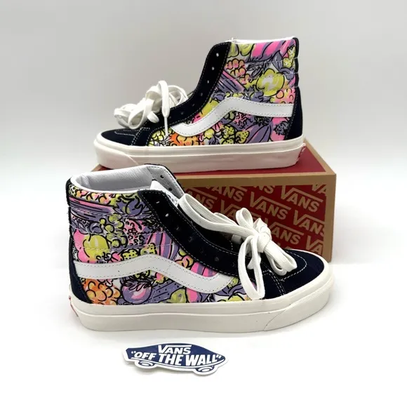 NIB Vans Anaheim Factory Veggies Print SK8-Hi 38 DX Skate Shoes Sneakers M4.5 W6