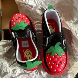 NIB Vans Strawberry Slip On Shoes bundle of two pairs