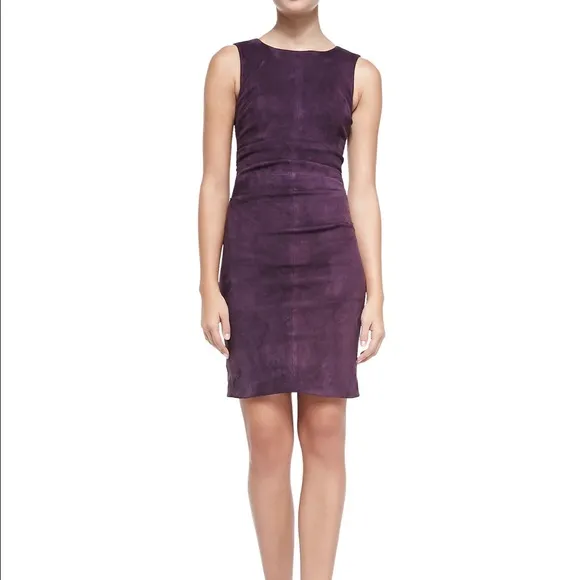 Nicole Miller Suede combo dress