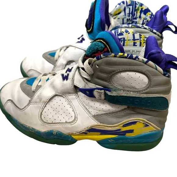 NIKE 2007 Air Jordan VIII 311 Retro 8.5 Women Basketball Shoes 316836-161 Men 10