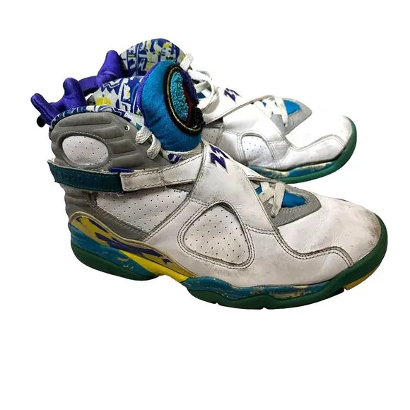 NIKE 2007 Air Jordan VIII 311 Retro 8.5 Women Basketball Shoes 316836-161 Men 10