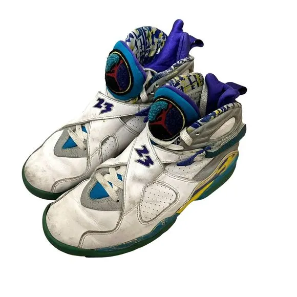 NIKE 2007 Air Jordan VIII 311 Retro 8.5 Women Basketball Shoes 316836-161 Men 10