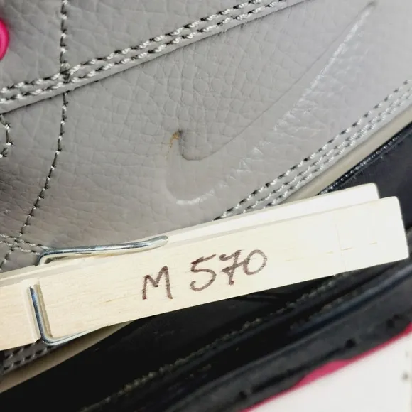 Nike ACG Woodside Pink Black Grey Leather Lace Up Boots M570