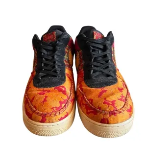 Nike Air Force 1 Chinese New Year Mens Size 13 Red Gold Athletic Shoes Sneakers