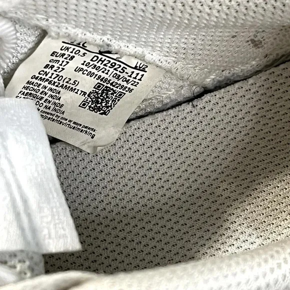 Nike Air Force 1 LE (PS) size 11C white preschool kid tennis shoes used