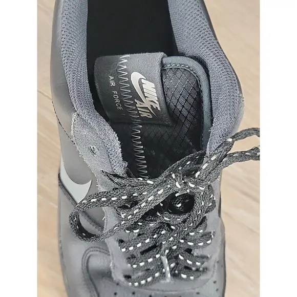 Nike Air Force 1 Low Grey Swoosh SIZE 8 Mens