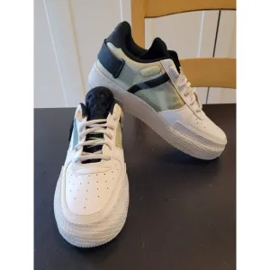 Nike Air Force 1 Low Type GS White Black Volt BQ4793-101 Size 6Y / Women's 7.5
