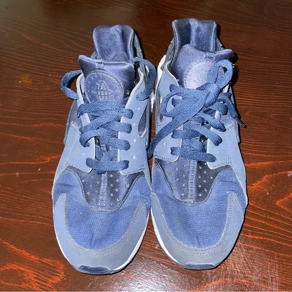 Nike‎ Air Huarache 318439-412 Navy blue mens size 10 shoes sneakers running