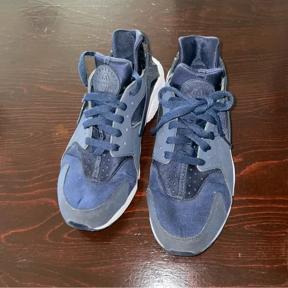 Nike‎ Air Huarache 318439-412 Navy blue mens size 10 shoes sneakers running