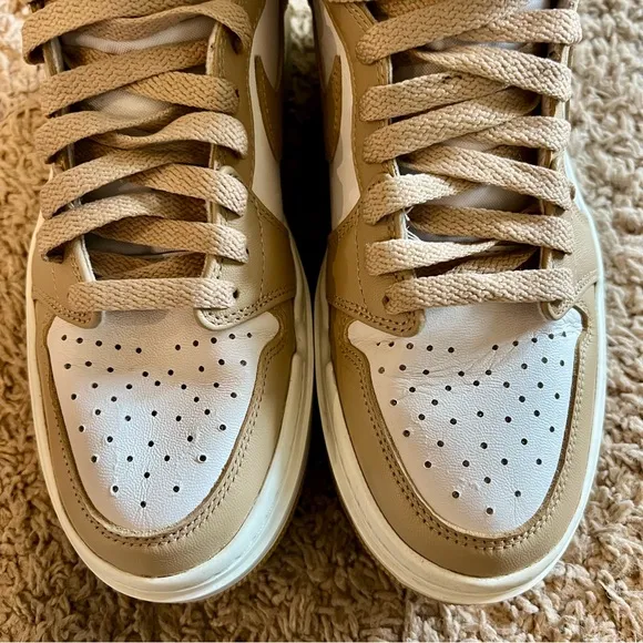 Nike Air Jordan 1 Elevate High White Desert Platform Shoes DN3253-121