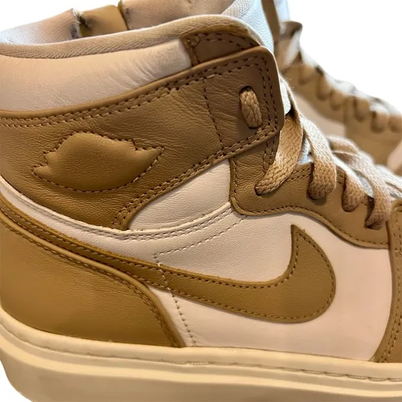 Nike Air Jordan 1 Elevate High White Desert Platform Shoes DN3253-121