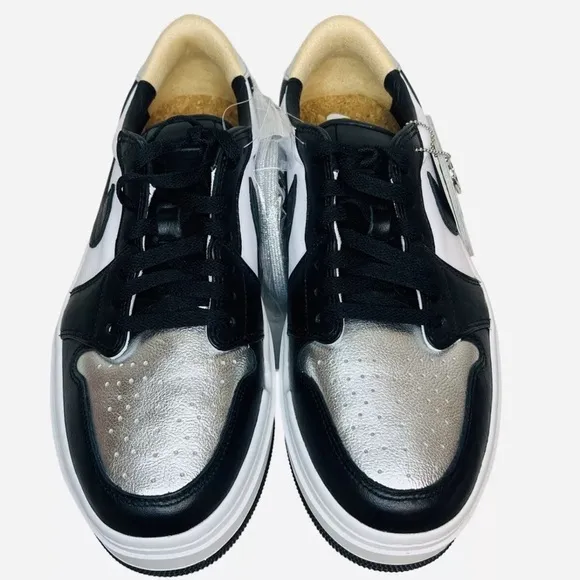 Nike Air Jordan 1 Elevate Low SE Metallic Silver Toe DQ8561-001 Wmn 12/Men 10.5