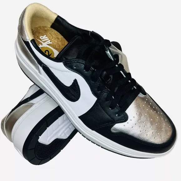 Nike Air Jordan 1 Elevate Low SE Metallic Silver Toe DQ8561-001 Wmn 12/Men 10.5