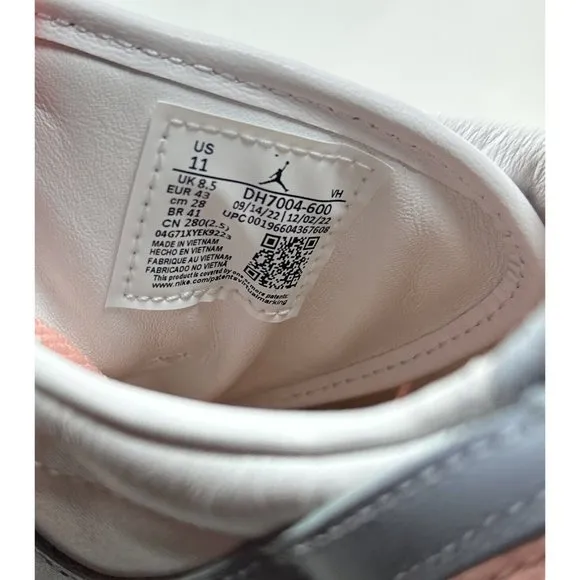 Nike Air Jordan 1 Elevate Low Womens Atmosphere Pink Shoes Sneakers DH7004-600